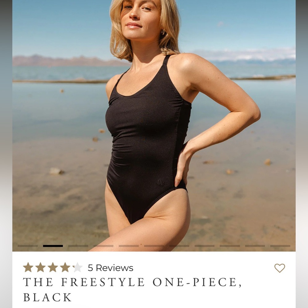 Albion Black Freestyle One-Piece Swimsuit